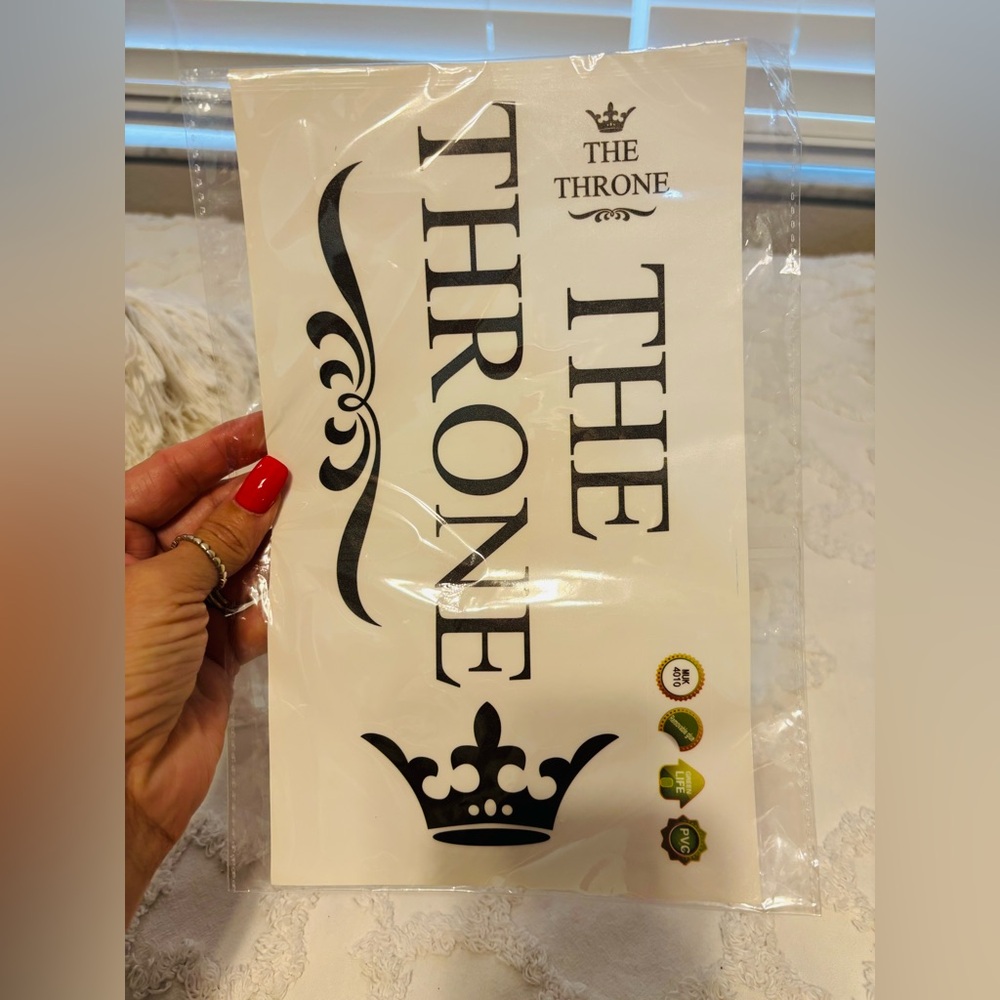 The Throne Restroom decal